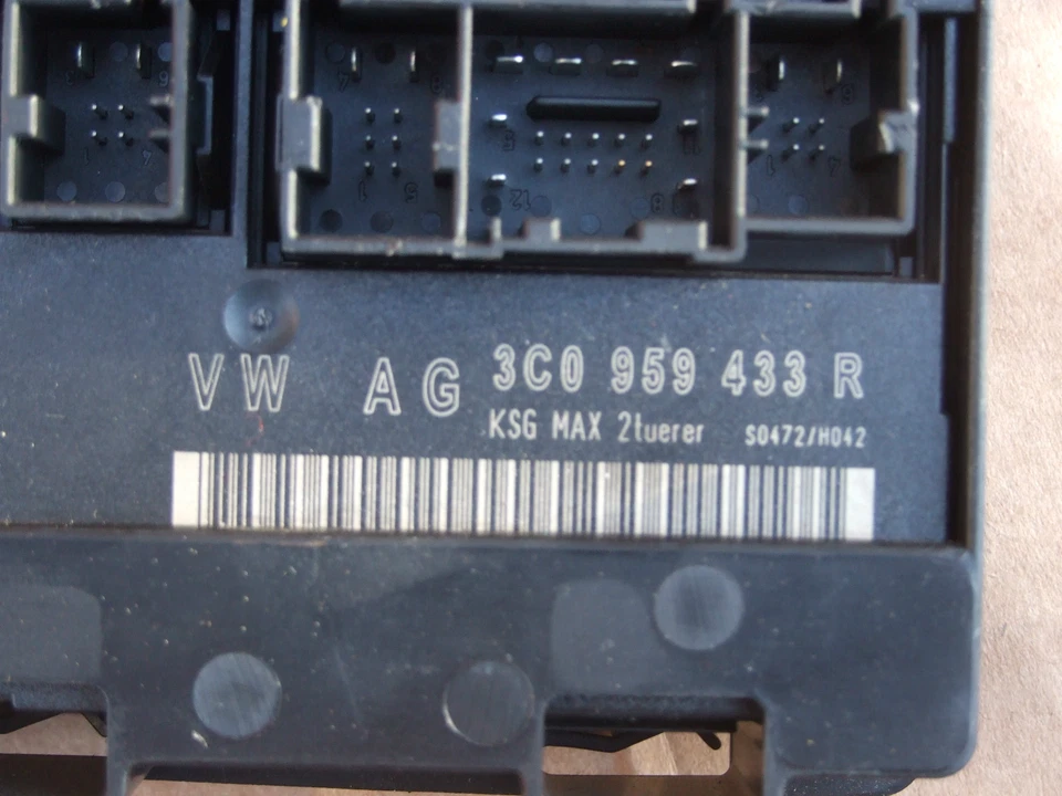 VW PASSAT B6 2005-2010 CCM CIERRE CENTRALIZADO CONVENIENCIA MÓDULO ECU 3C0 959 433R Foto 2 de 3