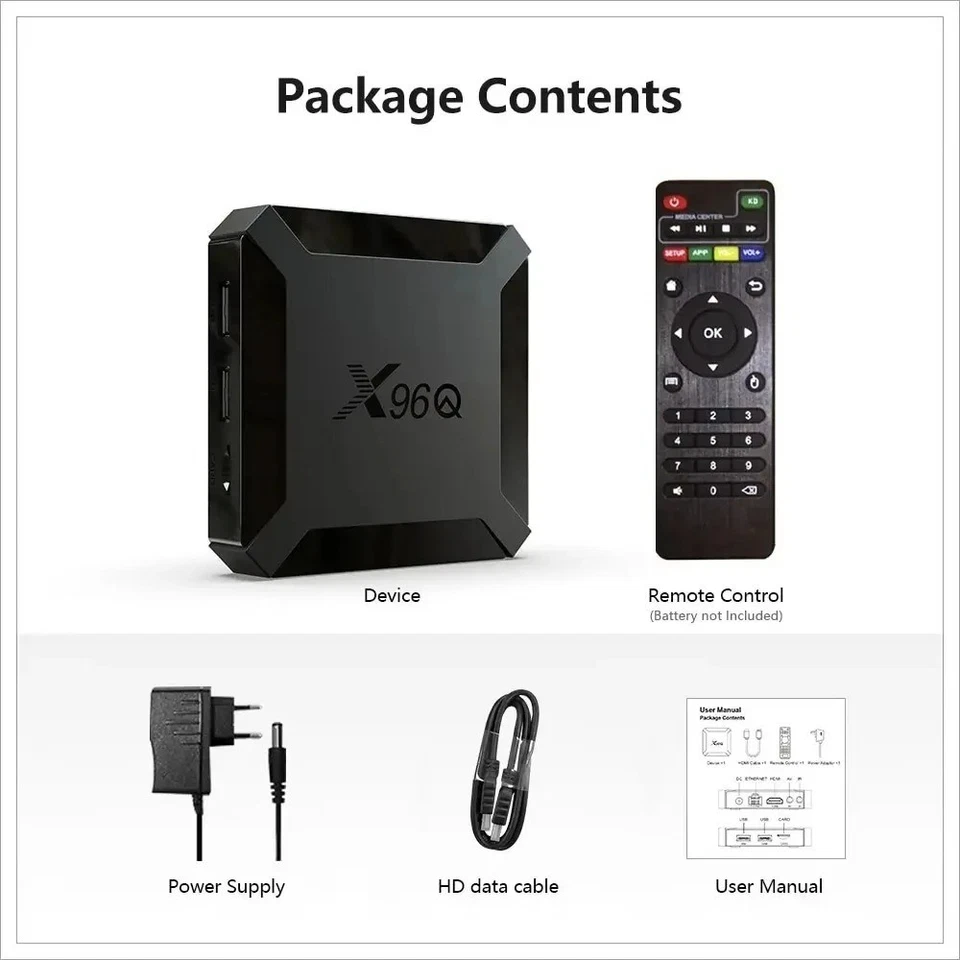 Smart TV Box X96Q Android 10 4K Transformez Votre TV 2GB+16GB HDMI - Bild 3 von 4