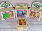 Vintage Cabbage Patch Kids Collectible Figurines & Swing w/Box Included