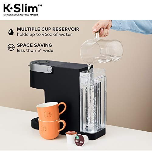 Keurig 79125373 K-Slim Coffee Maker, Single Serve K-Cup Pod Coffee Brewer, 8 to