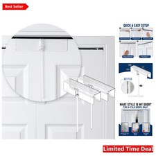 2-Pack Bi-fold Door Locks - Clear Polycarbonate - Safety for Kids Pets
