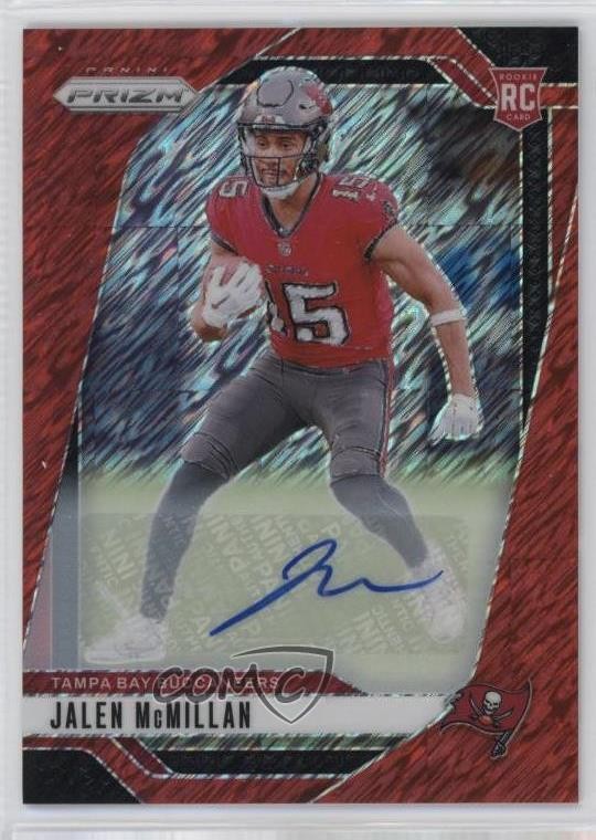 2024 Panini Prizm Rookies Red Shimmer /35 Jalen McMillan #338 Auto 1oa8