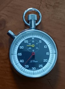 VTG Swiss Made LE GRAN Mechanical Wind Up 60 Second & 30 Minute Stop Watch EUC