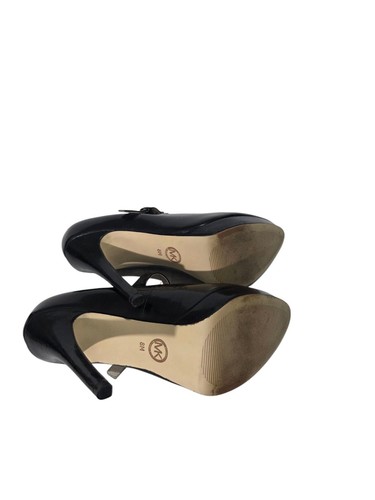 Michael Kors Mary Jane hochhackige Plateau-Stilettoschuhe schwarz Lack Damengröße 8 - Bild 6 von 12