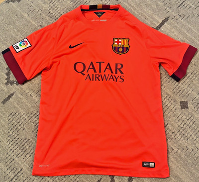 2014/2015 Nike FC Barcelona Away Jersey Men s Size Large L FCB