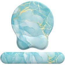 Mouse Pad Wrist Support, Ergonomic Memory Foam Keyboard Wrist Pad  Gel Wrist...