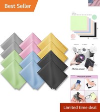 Glasses Cleaning Cloths12 pcs,Microfiber Eyeglass Cleaner Cloth, Lens Wipes C...