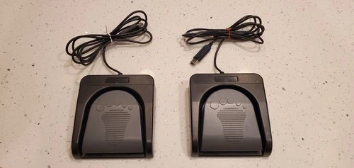 Two iKKEGOL USB Foot Pedal Switches Control One Key Footswitch Program FS2016-A