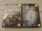 Star Wars Republic Commando & Jedi Academy Xbox NTSC Both Complete In Box
