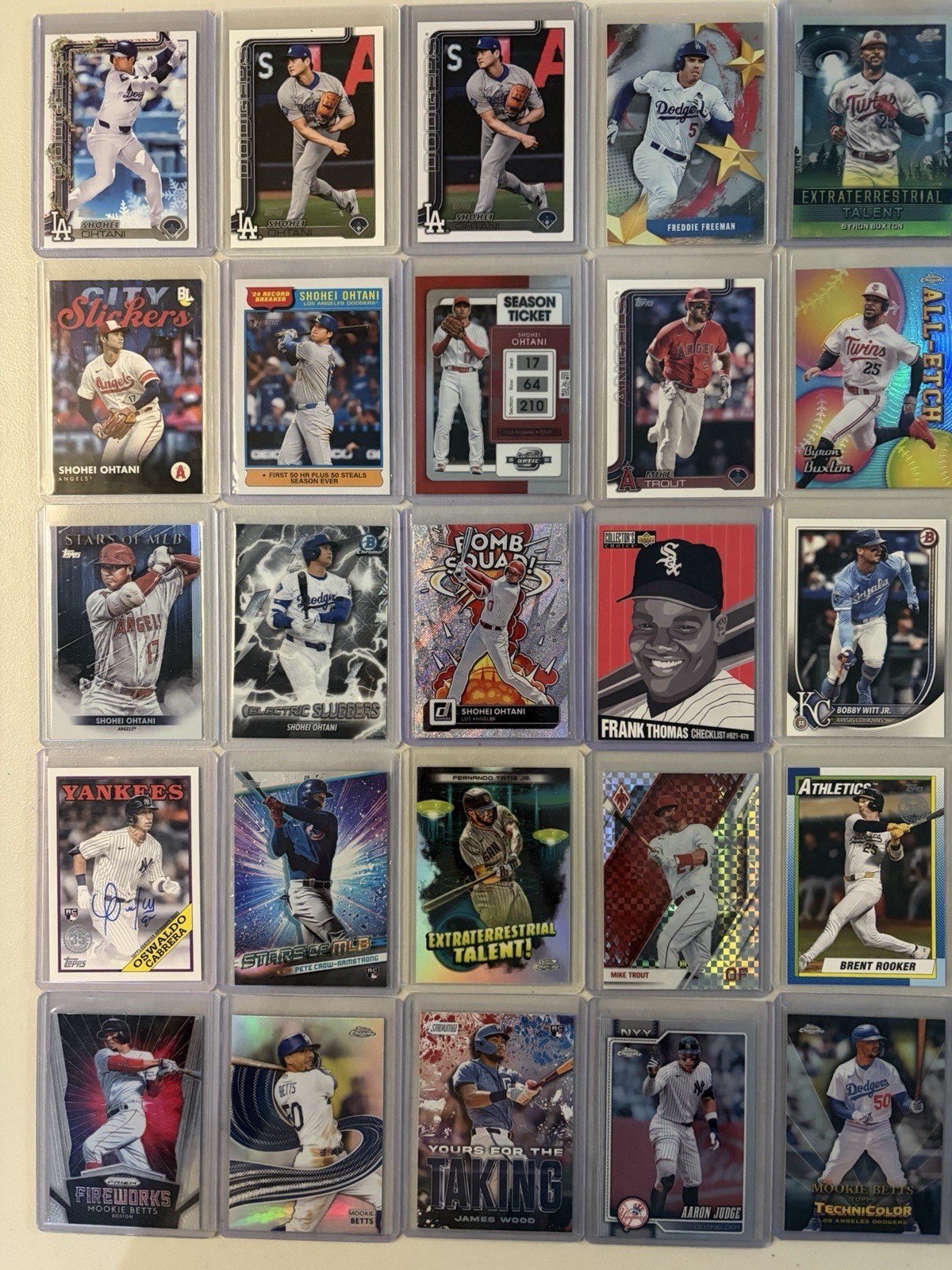 59 Card MLB Baseball Card Lot Ohtani Trout PCA Judge Auto Patch PSA FREE SHIP view 2