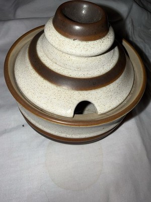 Vintage Denby Töpferscheibe Einmachschüssel mit Deckel in sehr gutem Zustand