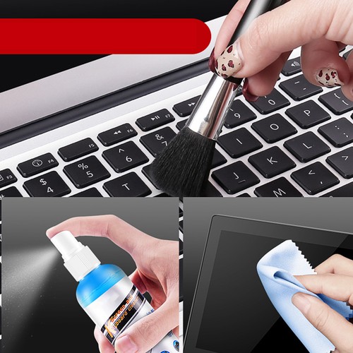 Screen Cleaner Plasma Cloth Brush Cleaning Kit For Laptop Monitor PC LCD Display - 第 9/12 張圖片