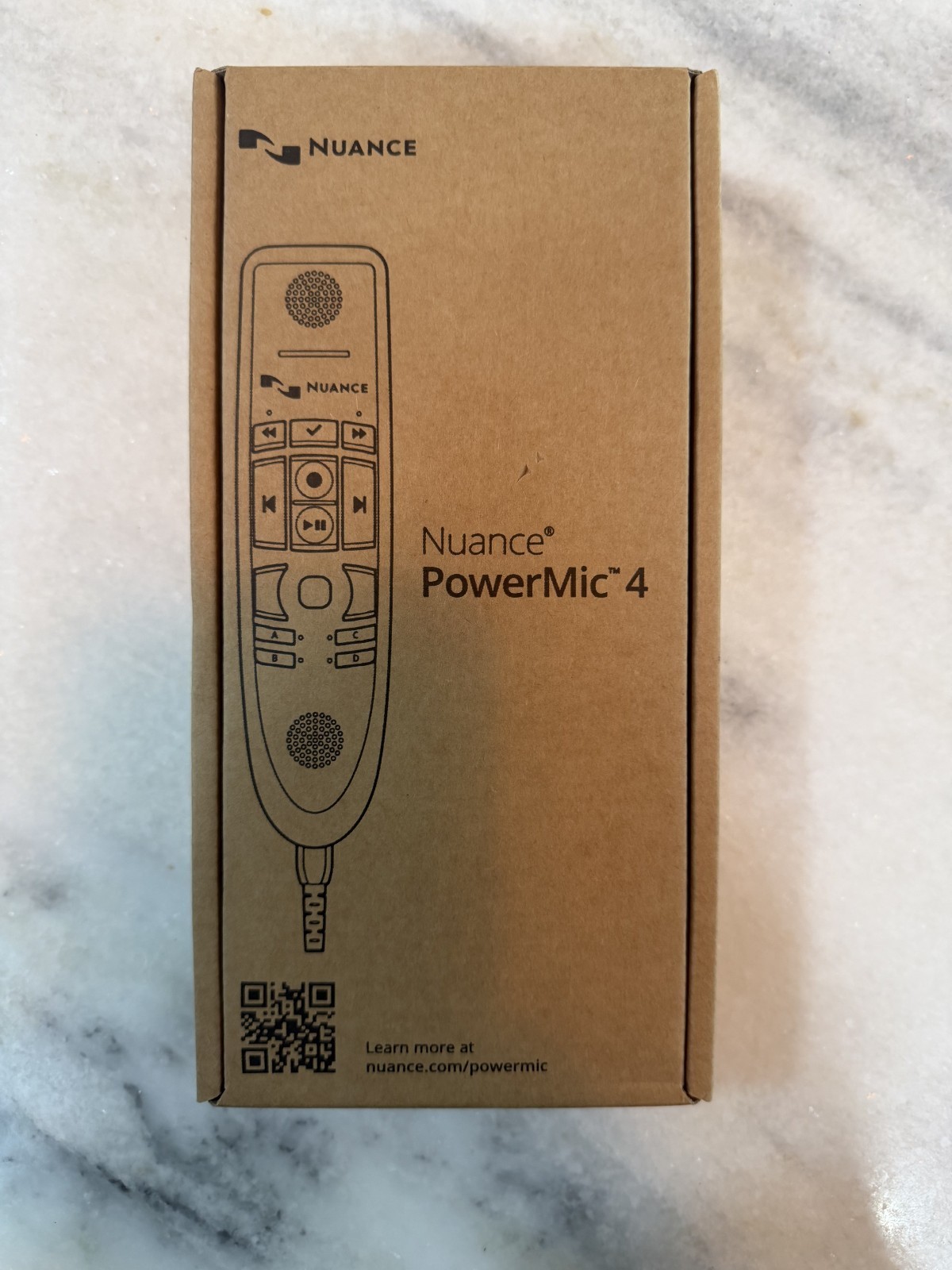 Nuance PowerMic 4 Microphone 9’ ft Cord Speech Recognition Hand Dragon Dictation