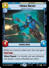 Koska Reeves Warrior of Mandalore 79/264 carta