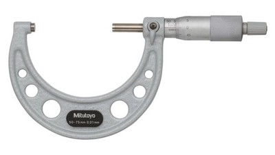 Mitutoyo OM-75 Outside Micrometer 50-75mm Analog Precision Measurement Japan
