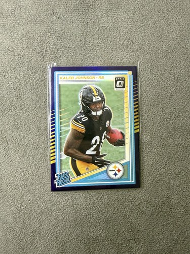 2025 Panini Donruss Optic Rated Purple Prizm /60 Kaleb Johnson Rookie RC