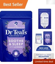 Dr. Teal's Lavender Epsom Salt Soaking Solution - 3lb Relaxing Bath Treatment
