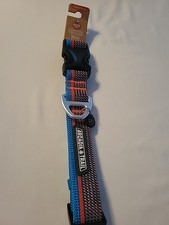 LARGE Arcadia Trail Paracord Rope Dog Blue Orange Collar NWT 18-26"