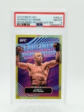 2024 Topps Finest UFC Headliners Yellow Glitter George St. Pierre /50