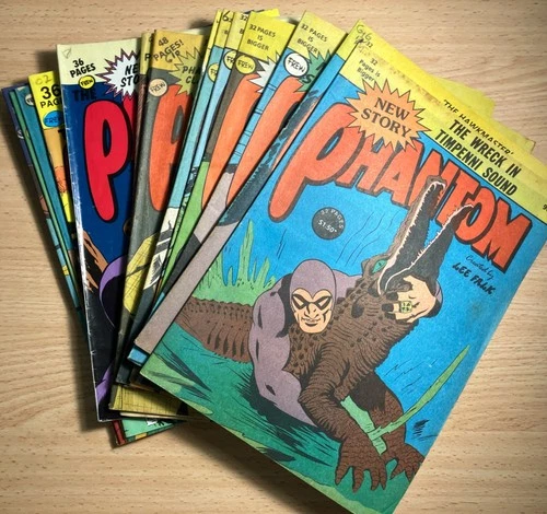 Bulk Lot of 17 x Frew Phantom Comics in the 900's. Good to Very Good Cond.