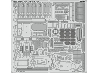 Plastic model 1/350 Ark Royal 1939 Part IV Photo-Etched Parts (for I Love Kit)