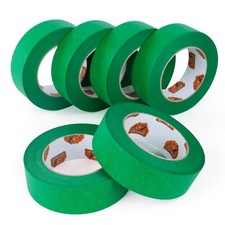 Green Painter's Tape 1.41"x60yd, Multi-Surface, Residue-Free, 6 Rolls