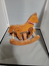 Wooden Rocking Horse, for home decor 10"x 10" Moving Legs