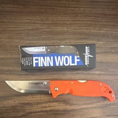Cold Steel Finn Wolf Pocket Knife Orange AUS 8A 3.5'' Blade 7.875'' Overall