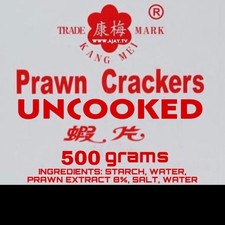 PRAWN CRACKERS UNCOOKED READY FOR HOME COOKING LIGHT CRISPY 500g