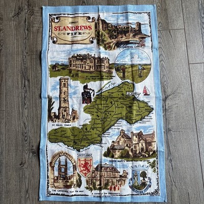St. Andrews Fife Scotland Tapestry/Linen Made In The UK, New 30x18