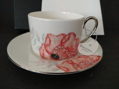 Prouna Jewelry Cup & Saucer Corsage Swarovsky Crystal MIB