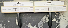 allen roth Steel Rubber Shower Squeegee Matte Black 2 Pack