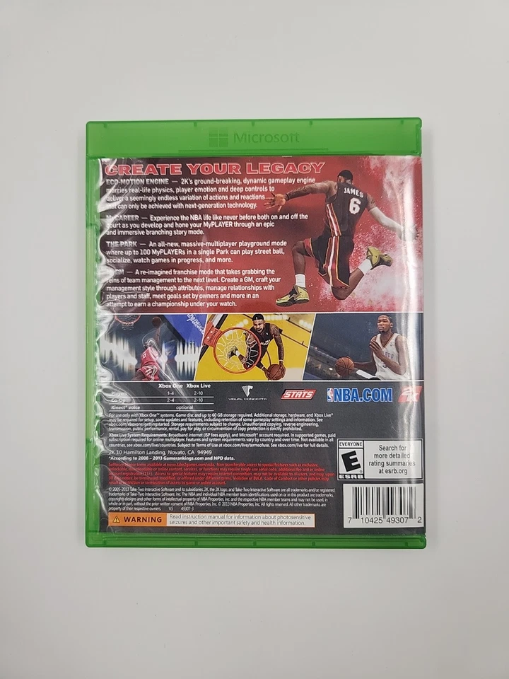 NBA 2K14 Lebron James Xbox One Complete CIB - Image 2 of 4