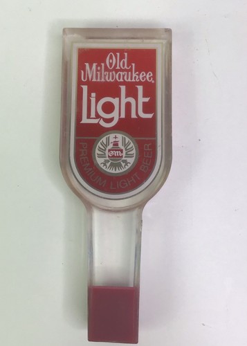 1980s Old Milwaukee Light Draft Beer Tap Handle Acrylic 7” - Picture 2 of 7