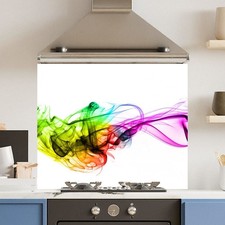 Premium Various Sizes Colour Mix 6mm Glass Toughened Kitchen Splashback