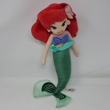 Disney Ariel Little Mermaid Plush with Green Tail