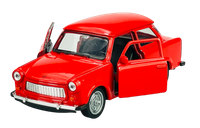 Welly Trabant 601 Rot 1:34 Die Cast Metal Neu Im Kasten