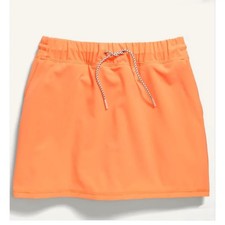 Old Navy Active StretchTech Performance Skort Skirt Neon Orange Girls XL 14 - 16