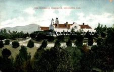 vintage, Burridge Residence, Redlands, California, L. R. Severn, Los Postcard