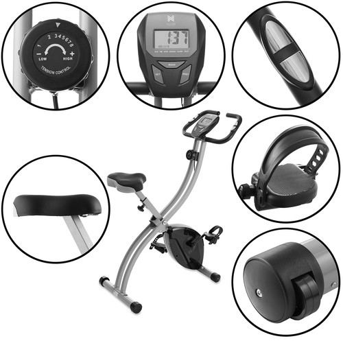 Cyclette pieghevole verticale verticale da interno con monitor LCD - Foto 4 di 7