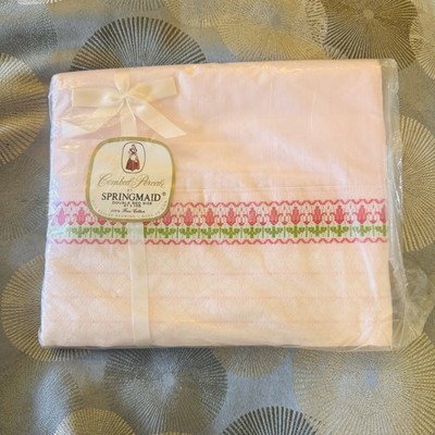 Vintage Springmaid Combed Percale Double Bed Sheet 81x108 New in Package