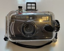 Snap Sights 35mm Underwater Film Camera Waterproof Focus Free In Black