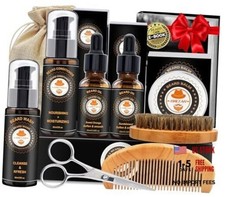 Beard Kit for Men Grooming  Care w/Beard Sandalwood  Sweet Orange