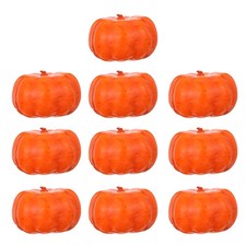 Reusable 50Pcs Foam Pumpkin Decorations Bright Orange Photo Props Set