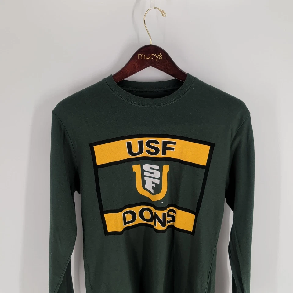 USF DONS NCAA Fall Rush Crew Neck Long Sleeve Dark Green T-Shirt Size S - Image 2 of 4