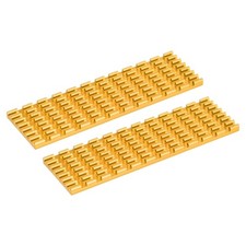 2 Pack M.2 SSD Heatsink Cooler with Thermal Pad for PC, 70x22x3mm, Gold