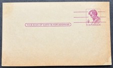 1962 US SCOTT #UX48 ABRAHAM LINCOLN VIOLET 4C POSTAL CARD ENTIRE UNUSED VF