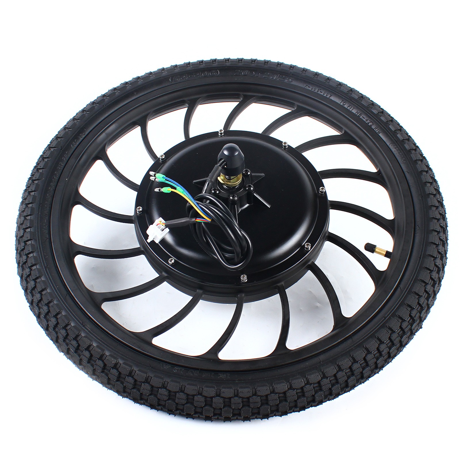1000W 48V 20" Rear Wheel Brushless Gearless Hub Motor For Ebike 0-40km/h