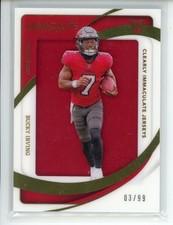 2024 Panini Immaculate Bucky Irving Clearly Rookie Jerseys RC /99 Buccaneers SP