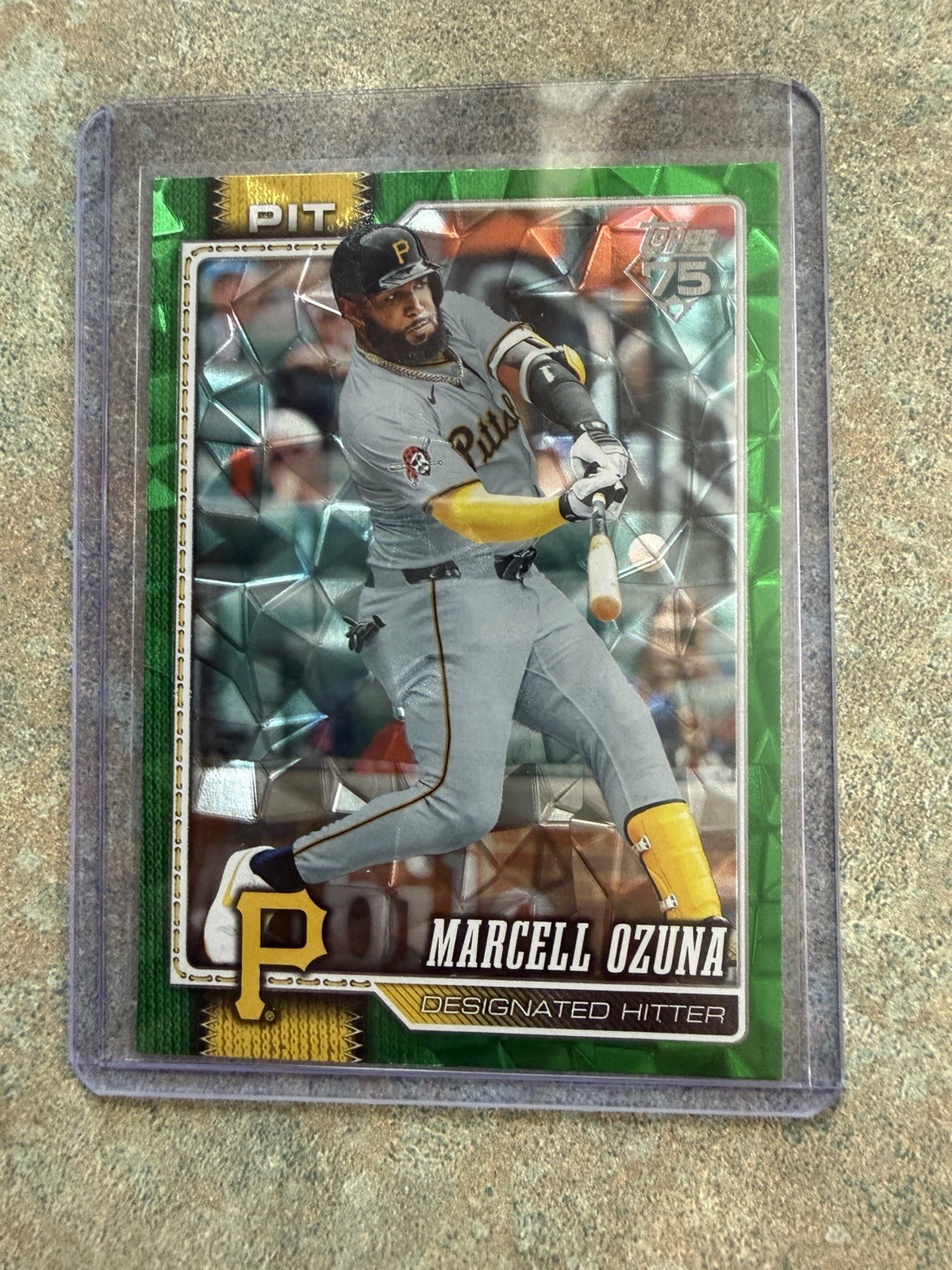 2026 Topps Series 2 Marcell Ozuna Green Diamante /99 #580